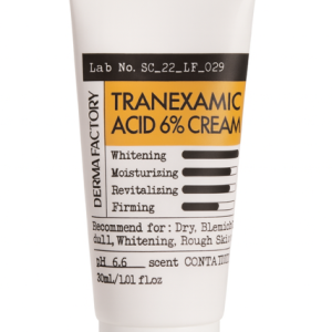 Derma Factory 6% tranexamic acid cream for melasma, dark spots, and skin brightening treatment