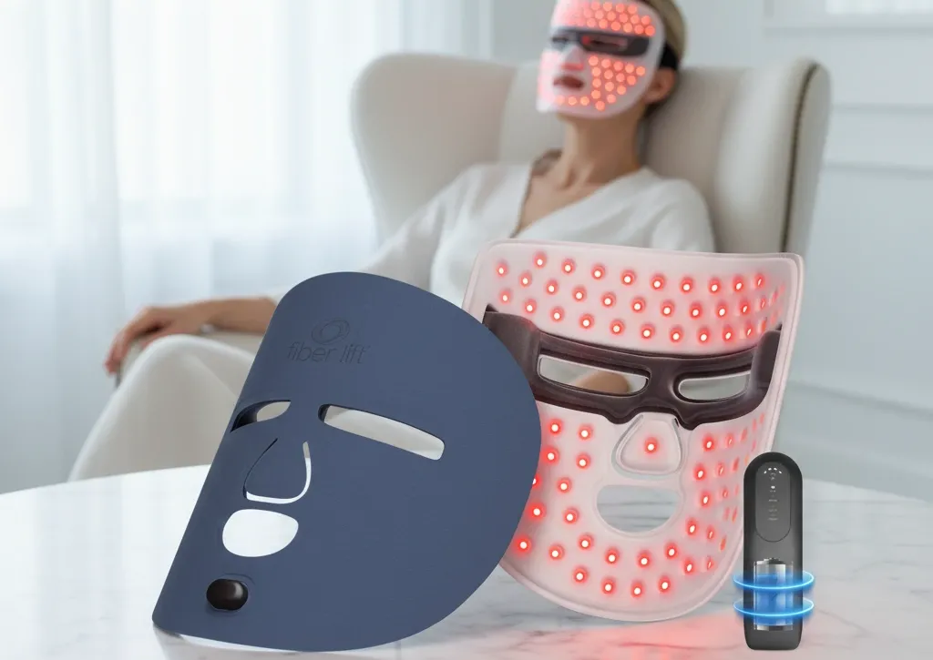 LED face mask with red light therapy for optimal skincare treatment frequency and best results
