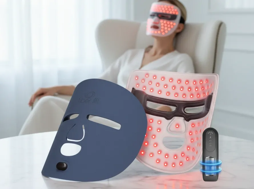LED face mask with red light therapy for optimal skincare treatment frequency and best results