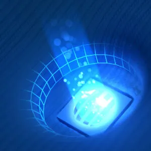 Fiber Lift LED face mask honeycomb matrix structure for even light distribution